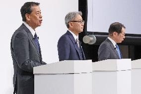 Nissan, Honda, and Mitsubishi Motors Corporation Press Conference.